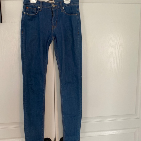 Blue fitted mid rise Hudson jeans - Picture 1 of 4